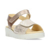 Sandalias con cuña Doctor Cutillas 36104 en beige para mujer