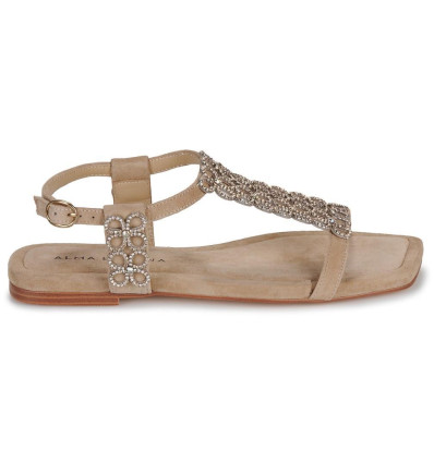 Sandalias planas Alma en Pena V251916 en sand para mujer