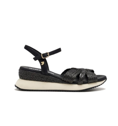 Sandalias con cuña Gioseppo GUILDHALL 74009 en negro para mujer