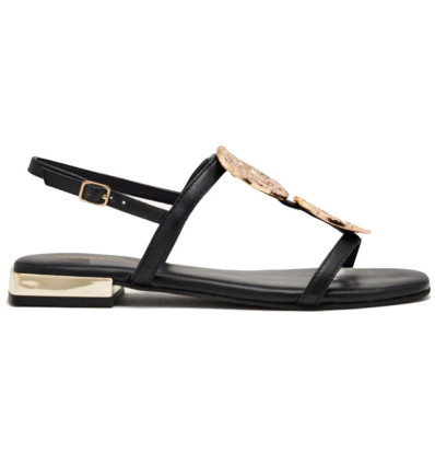Sandalias planas Gioseppo Trofa 72364 en negro para mujer
