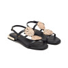 Sandalias planas Gioseppo Trofa 72364 en negro para mujer