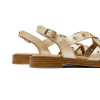 Sandalias planas Porronet Mónica 3125 en dorado