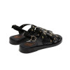 Sandalias planas Porronet Mónica 3125 en negro