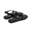 Sandalias planas Porronet Victoria en negro para mujer