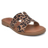 Sandalias planas TEKILA 141 en leopardo para mujer