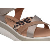 Sandalias con cuña Chamby 912 en titán para mujer