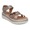 Sandalias con cuña Chamby 912 en titán para mujer