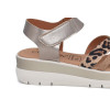 Sandalias con cuña Chamby 912 en titán para mujer