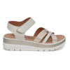 Sandalias con cuña Chamby 912 en beige para mujer