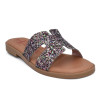 Sandalias planas de pala Tekila 141 en multicolor
