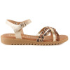 Sandalias planas Tekila 13153 en leopardo para mujer