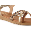 Sandalias planas Tekila 13153 en leopardo para mujer