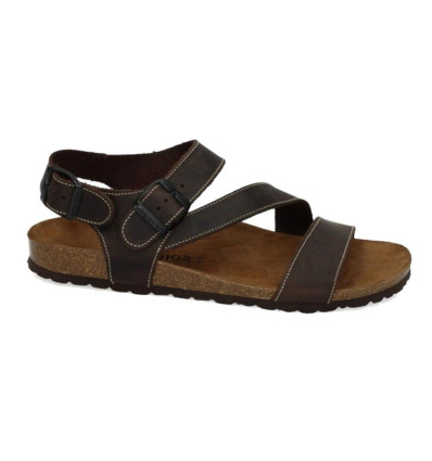 Sandalias planas Inter Bios 9557 en moka para hombre