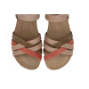 Sandalias cómodas Inter Bios 4486 en beige para mujer