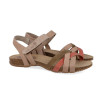 Sandalias cómodas Inter Bios 4486 en beige para mujer
